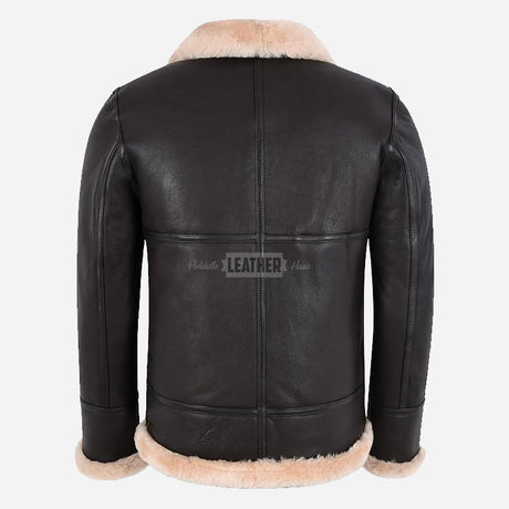 WESTLEIGH B3 Sheepskin Aviator Jacket Brown & Beige