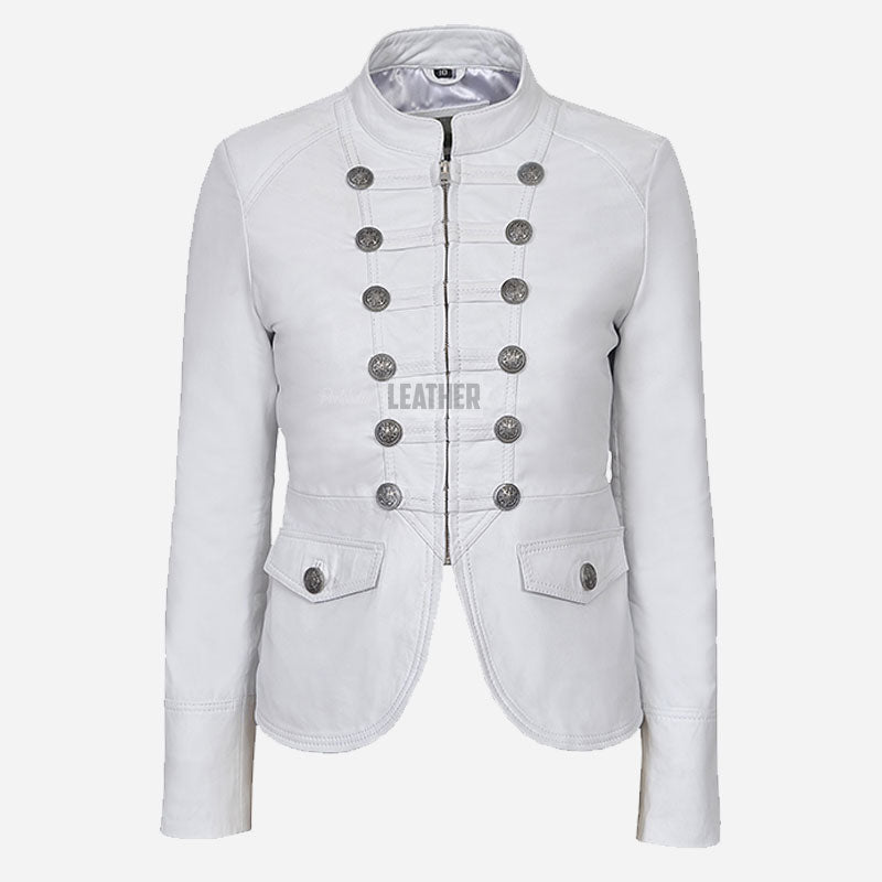 AERYNIX Women's Studded Leather Jacket