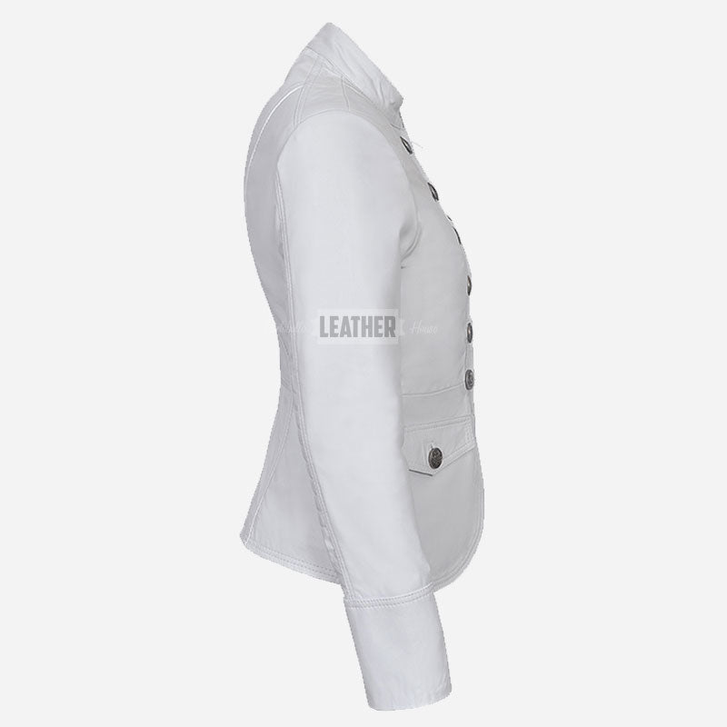 AERYNIX Women's Studded Leather Jacket