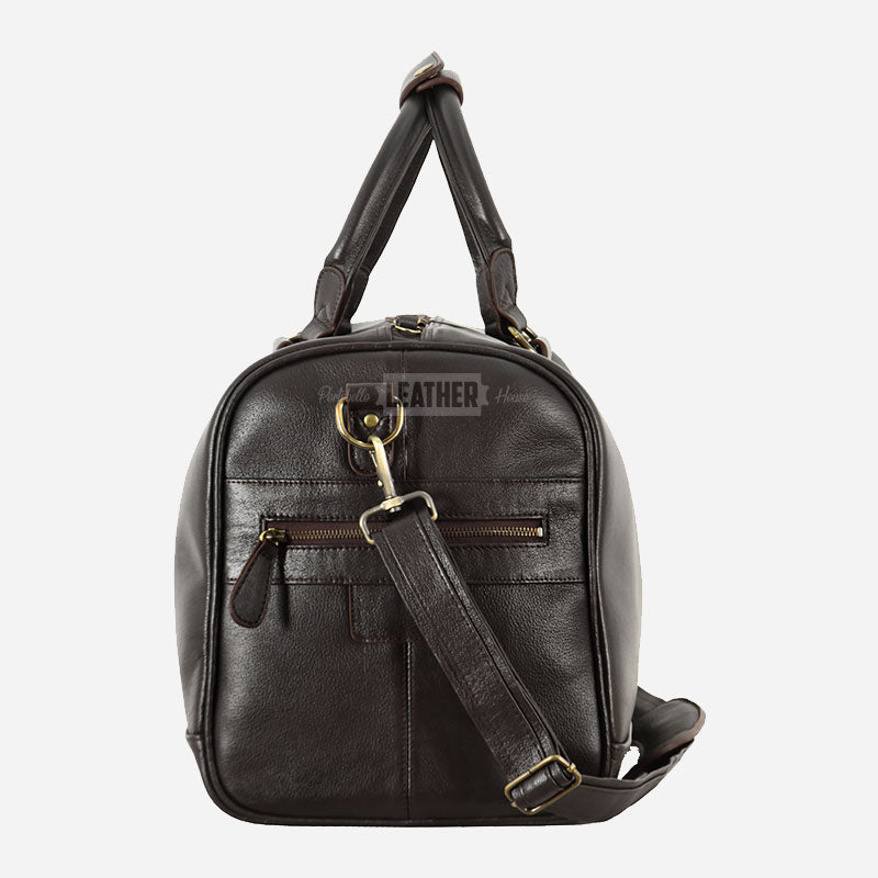VENTURIST Medium Leather Holdall Brown