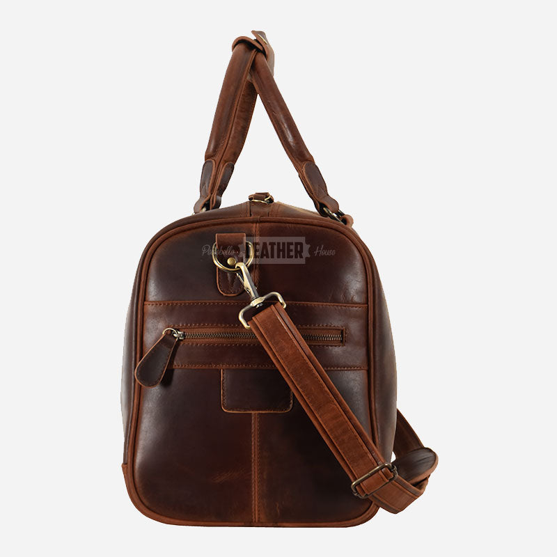 VENTURIST Medium Vintage Leather Holdall