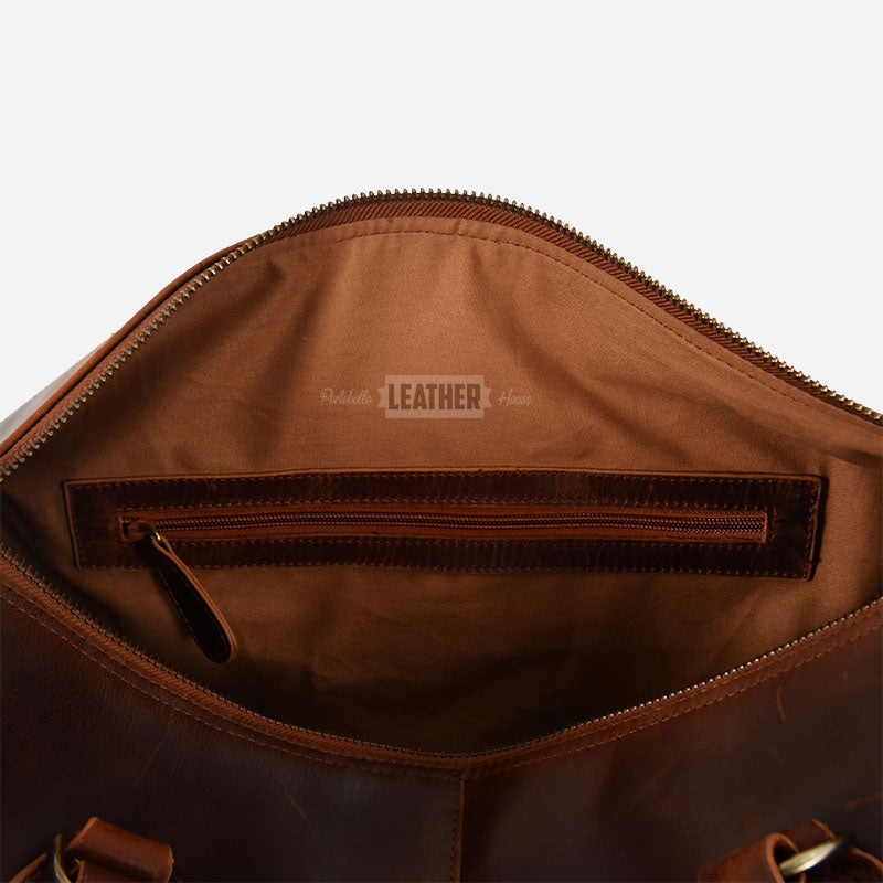 VENTURIST Medium Vintage Leather Holdall