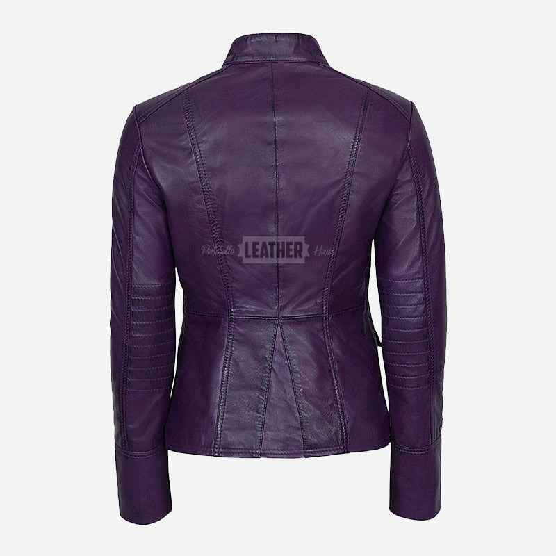 AERYNIX Women's Studded Leather Jacket