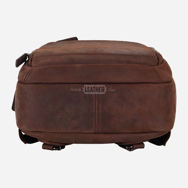 Vintage Leather Backpack Laptop Bag