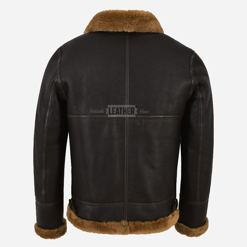 CHEDWICK Men's Sheepskin Jacket Brown & Ginger