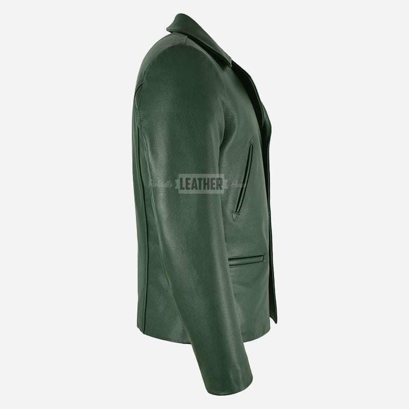 REIGNMARK Men's Classic Leather Jacket