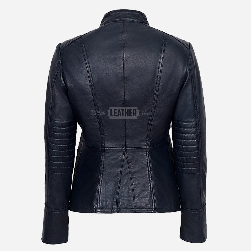 AERYNIX Women's Studded Leather Jacket