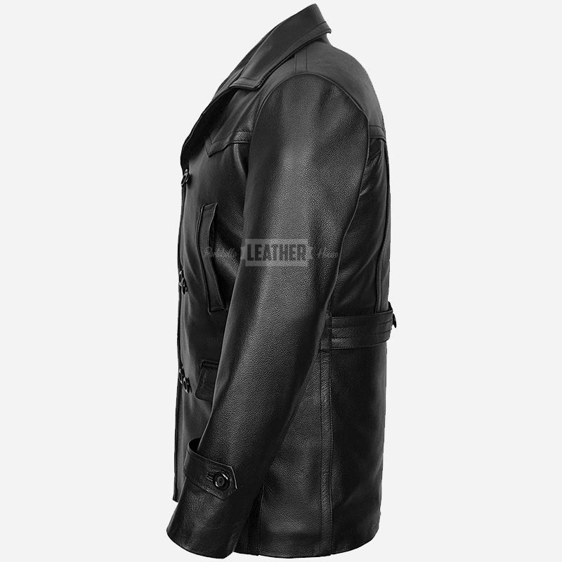 DAVID DR WHO Inspired Leather Peacoat
