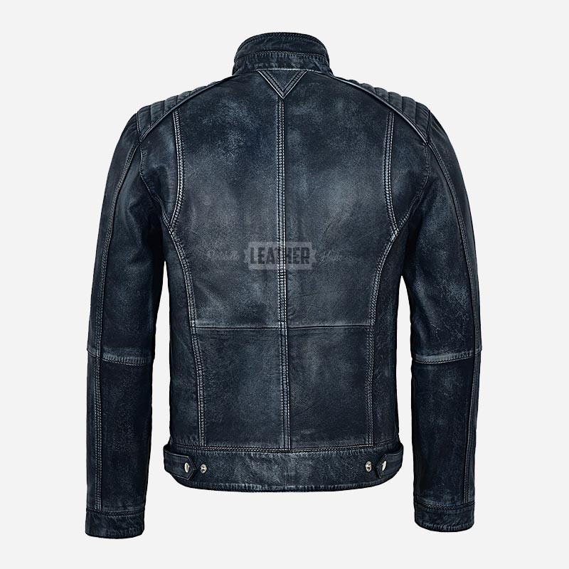 EMBERCLOAK Vintage Racer Leather Jacket