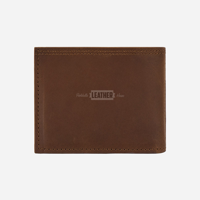 Slim Bifold Vintage Leather Wallet