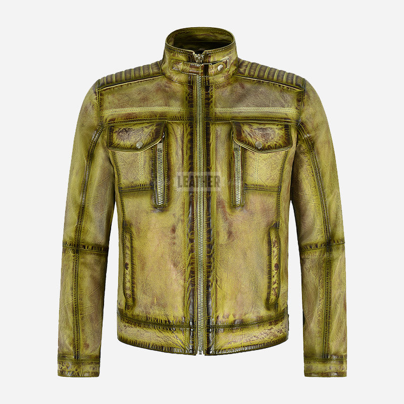 EMBERCLOAK Rusty Racer Leather Jacket