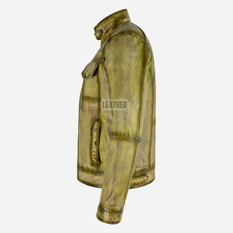 EMBERCLOAK Rusty Racer Leather Jacket