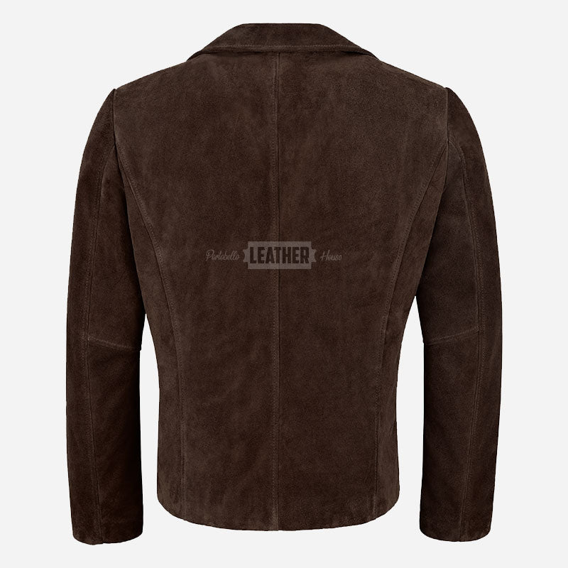 FLINTBORNE 70's Classic Suede Jacket in Brown