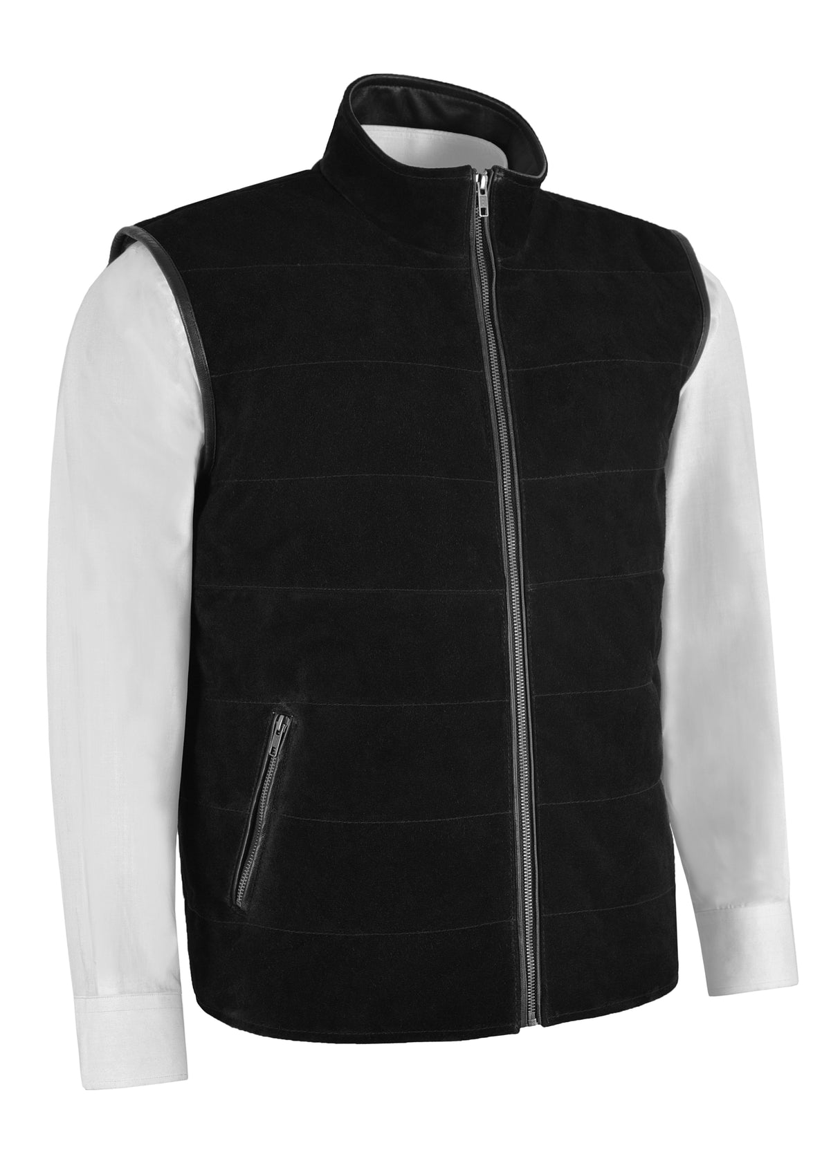 DOFF Men's Suede Leather Gilet