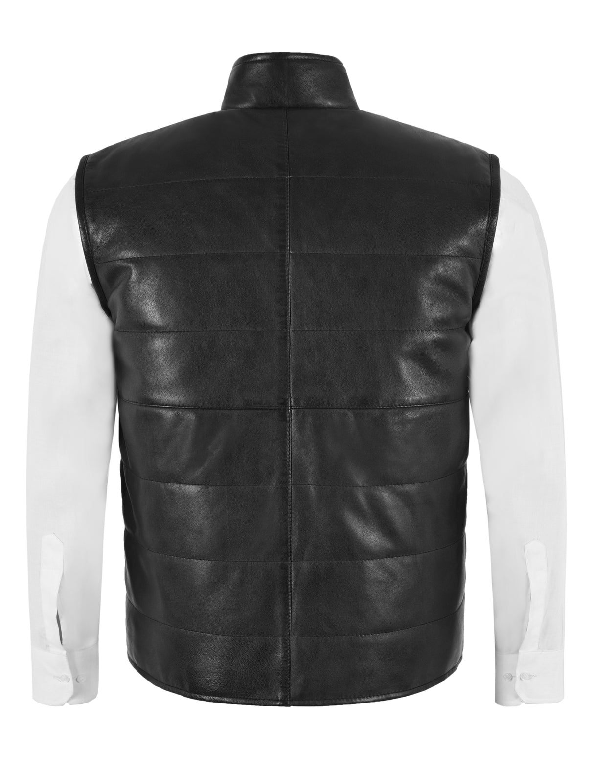 DOFF Men's Leather Gilet