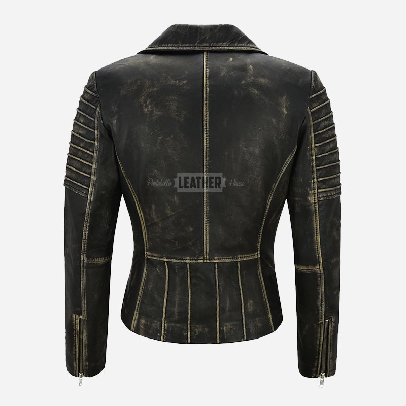 VIONEL Vintage Leather Biker Jacket