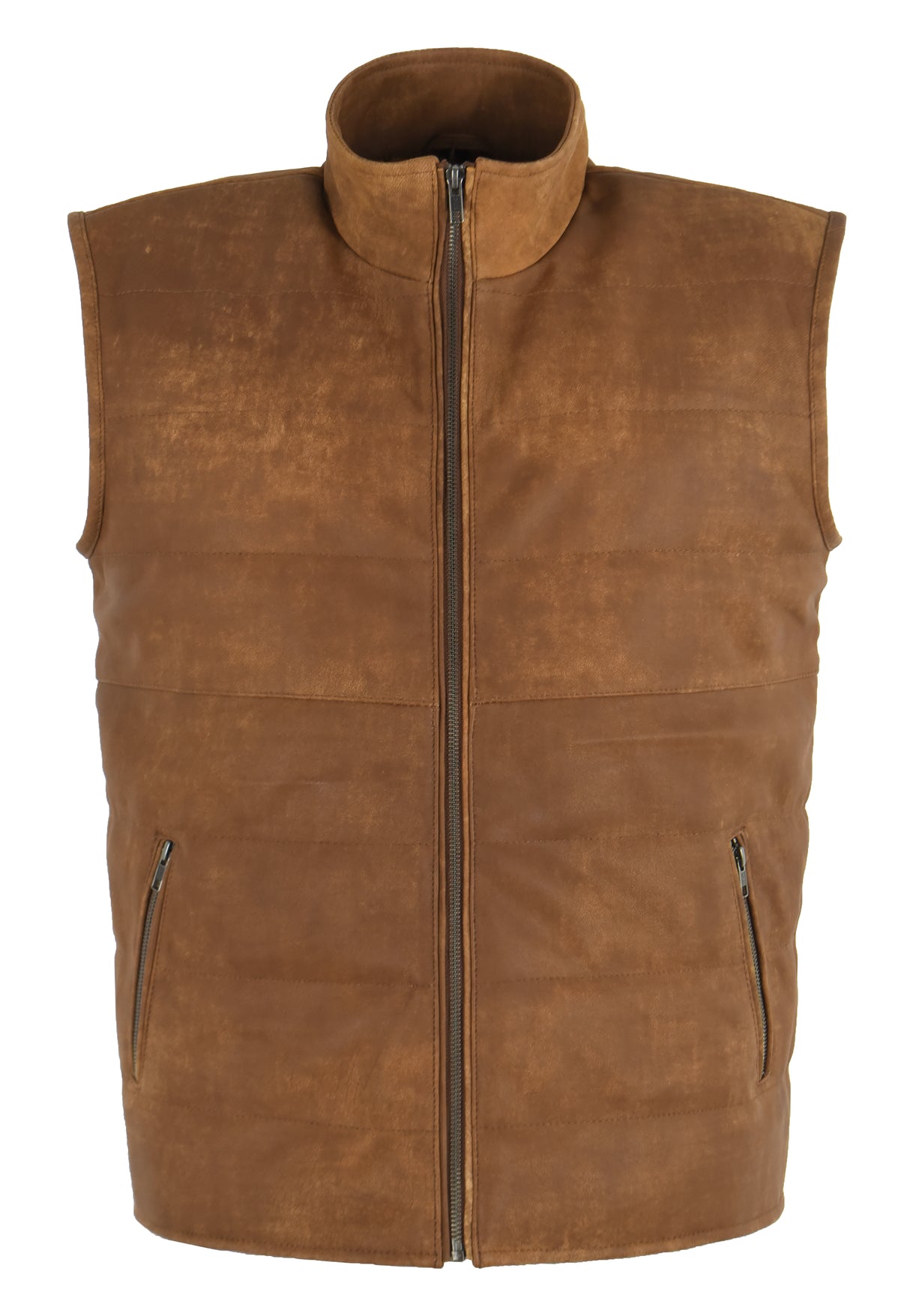 DOFF Men's Leather Gilet