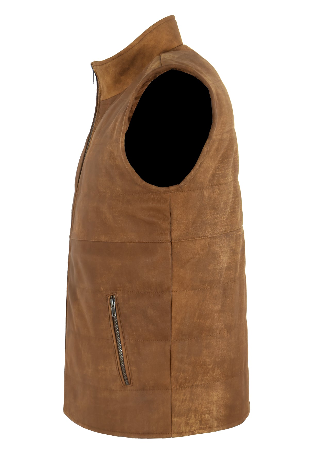 DOFF Men's Leather Gilet