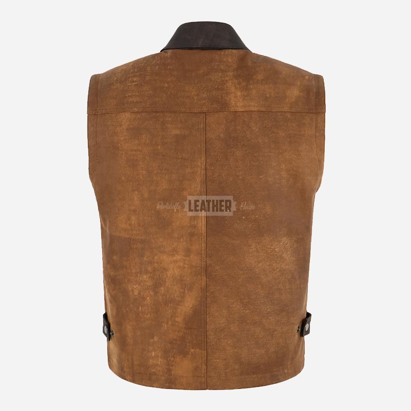 NOIRÉX Multipurpose Leather Gilet for Men