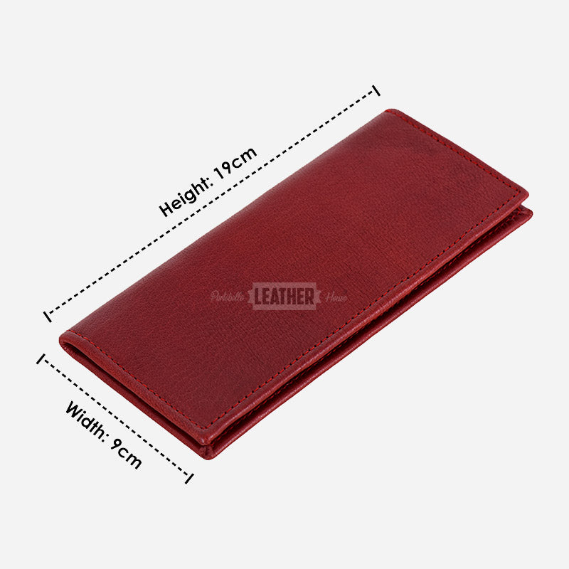Red Leather Coat Wallet