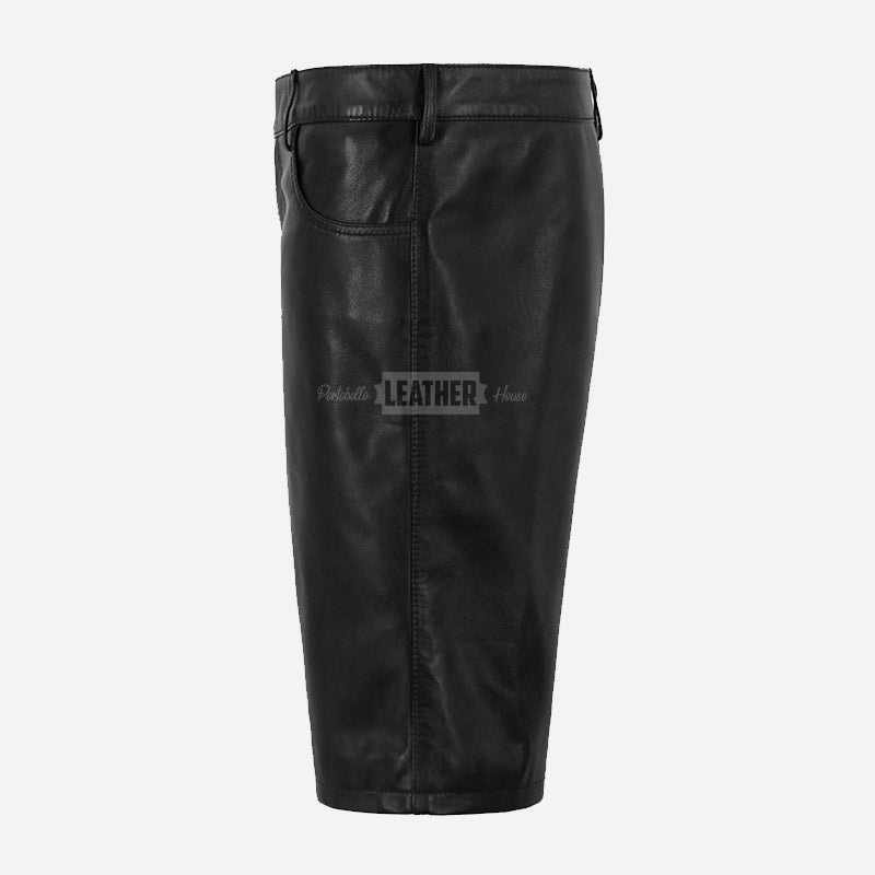 REVVE Men’s Leather Shorts