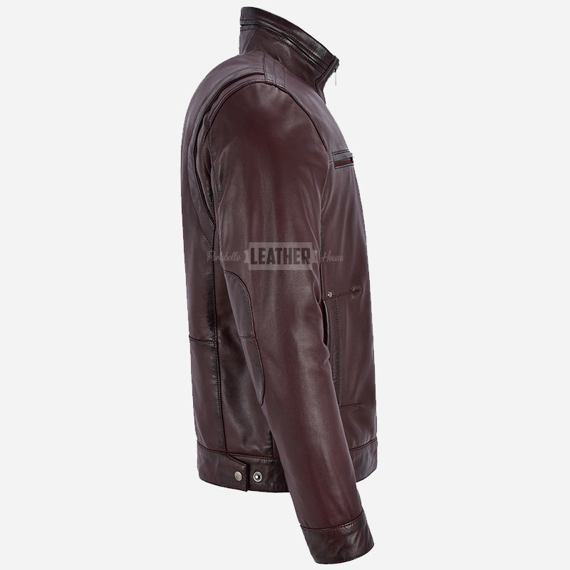 BENTOR Men's Casual Leather Jacket