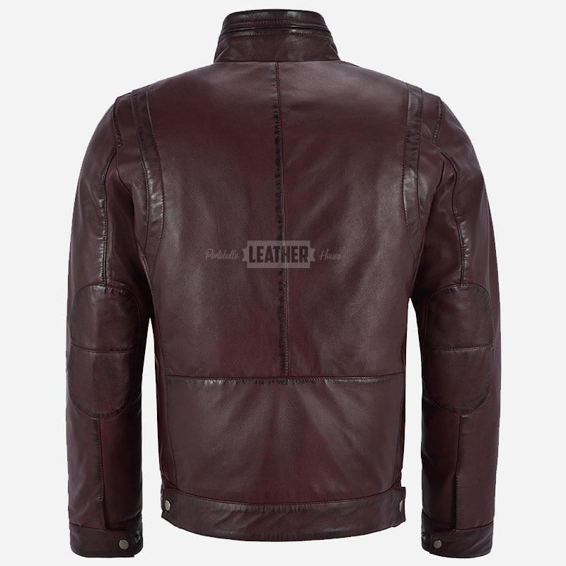 BENTOR Men's Casual Leather Jacket