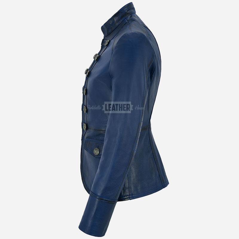 AERYNIX Women's Studded Leather Jacket