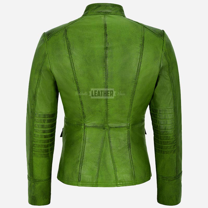 AERYNIX Women's Studded Leather Jacket