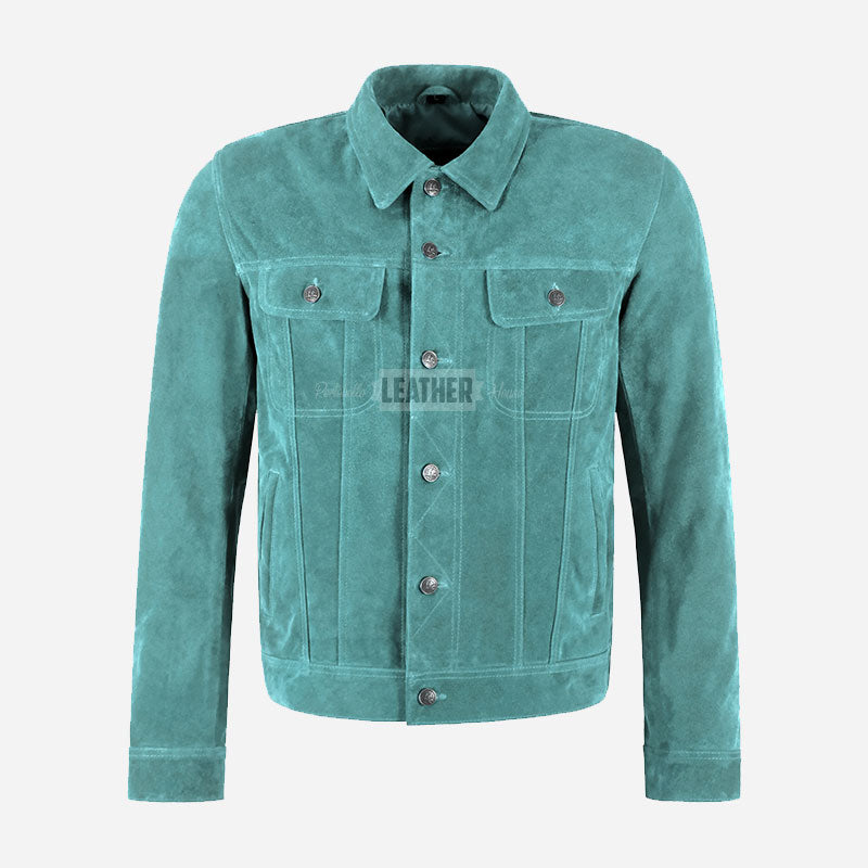 JAXLEY Men's Suede Trucker Jacket