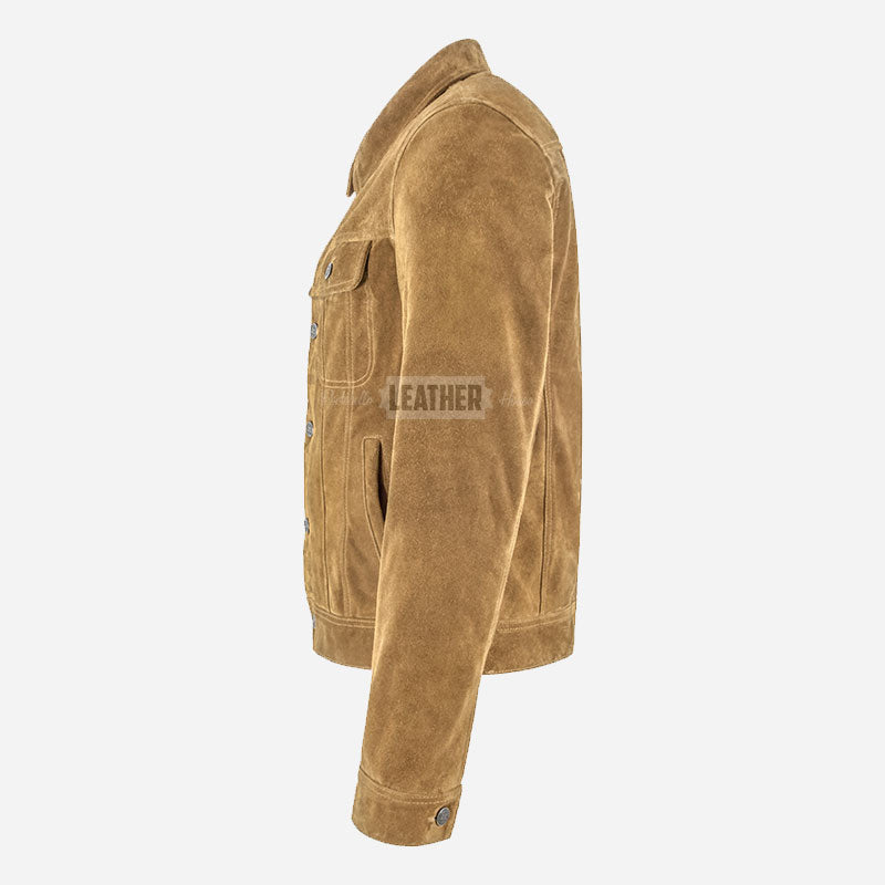 JAXLEY Men's Suede Trucker Jacket