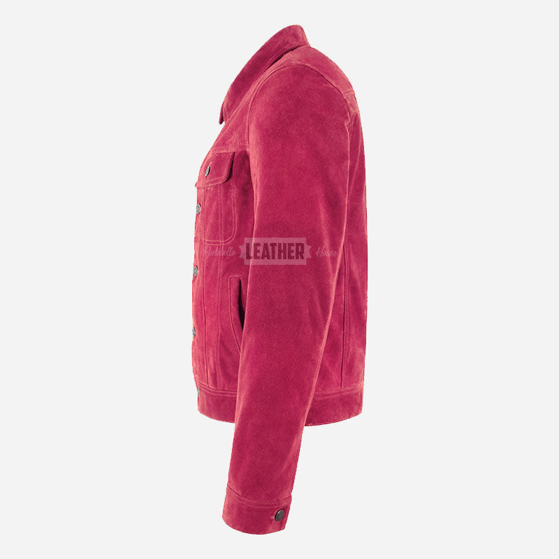 JAXLEY Men's Suede Trucker Jacket