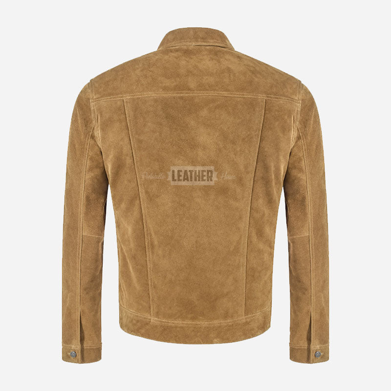 JAXLEY Men's Suede Trucker Jacket