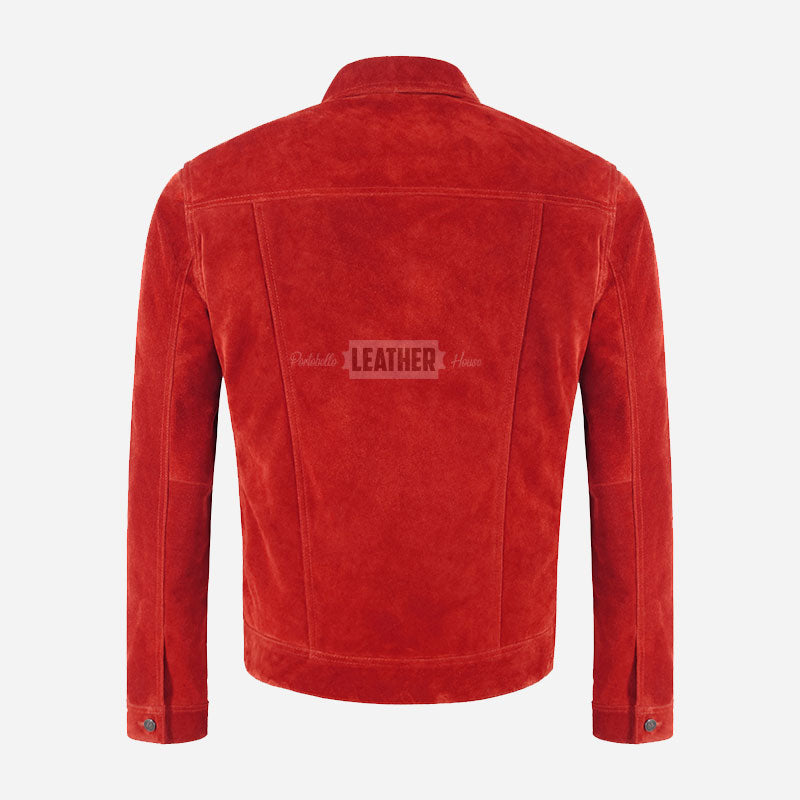 JAXLEY Men's Suede Trucker Jacket