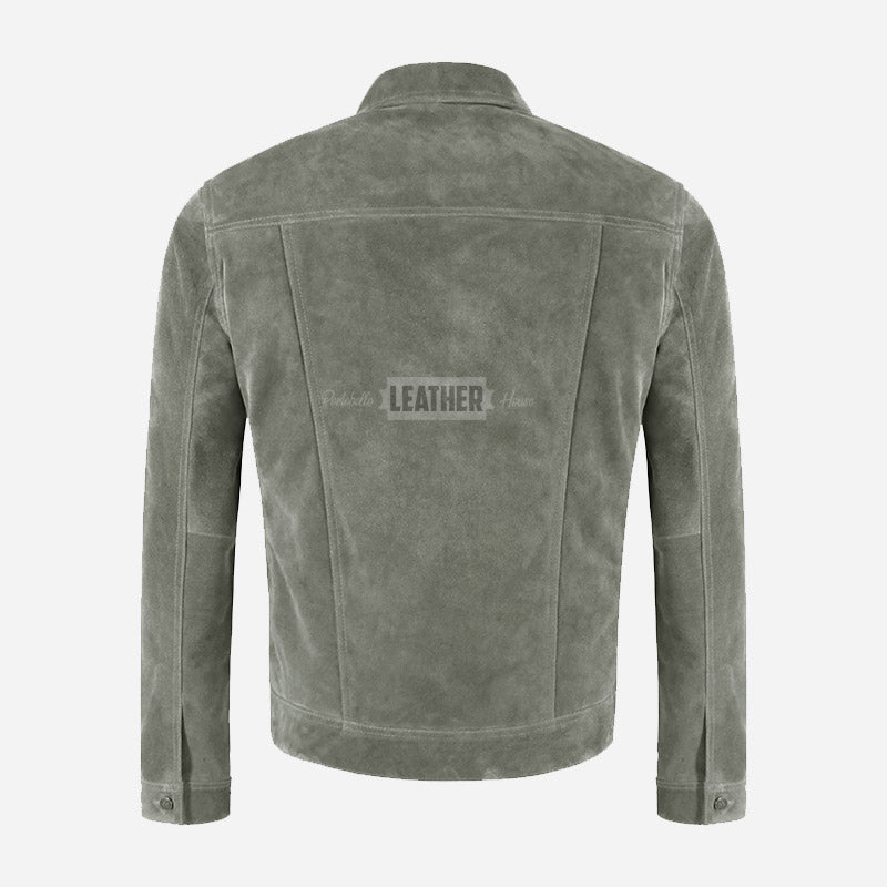 JAXLEY Men's Suede Trucker Jacket