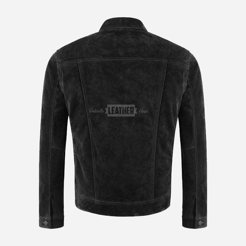 JAXLEY Men's Suede Trucker Jacket