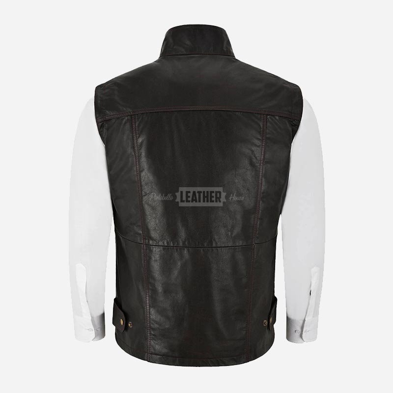 LYONHART Multipurpose Fisherman Leather Waistcoat