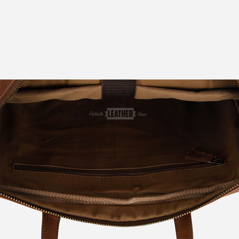 Vintage Leather Briefcase Laptop Bag