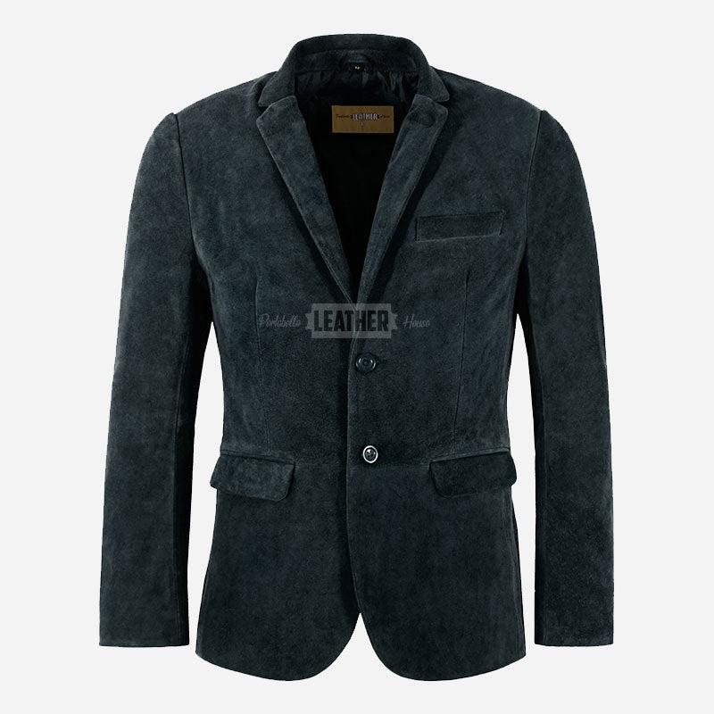 MALRIN Men's Suede Leather Blazer