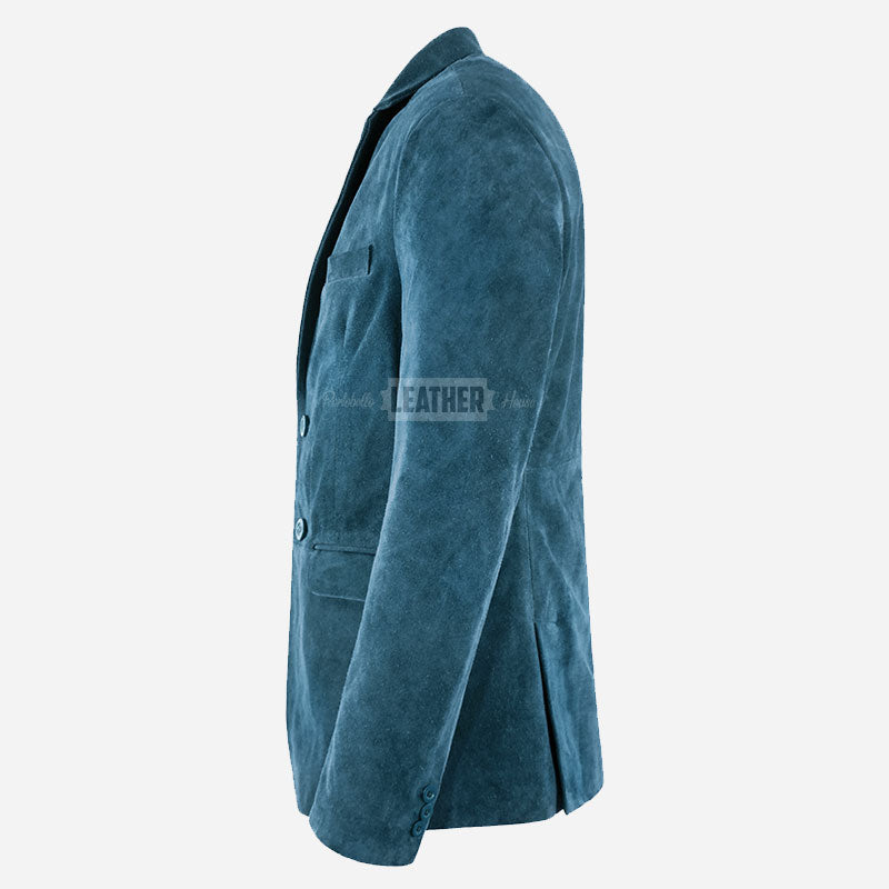 MALRIN Men's Suede Leather Blazer