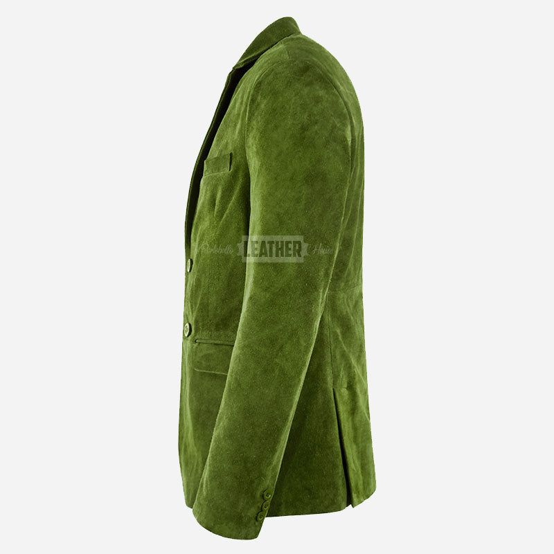 MALRIN Men's Suede Leather Blazer