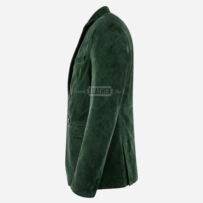 MALRIN Men's Suede Leather Blazer