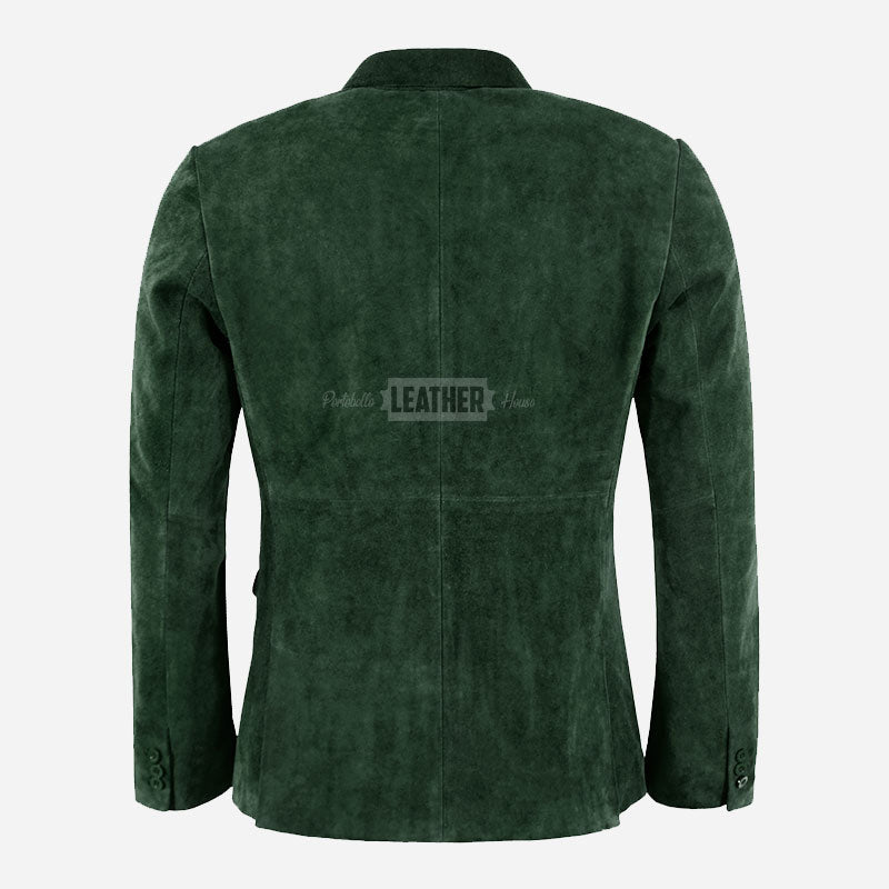 MALRIN Men's Suede Leather Blazer