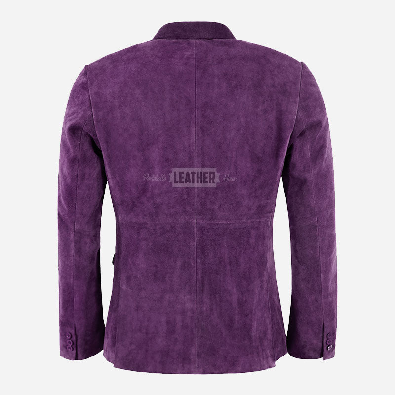 MALRIN Men's Suede Leather Blazer