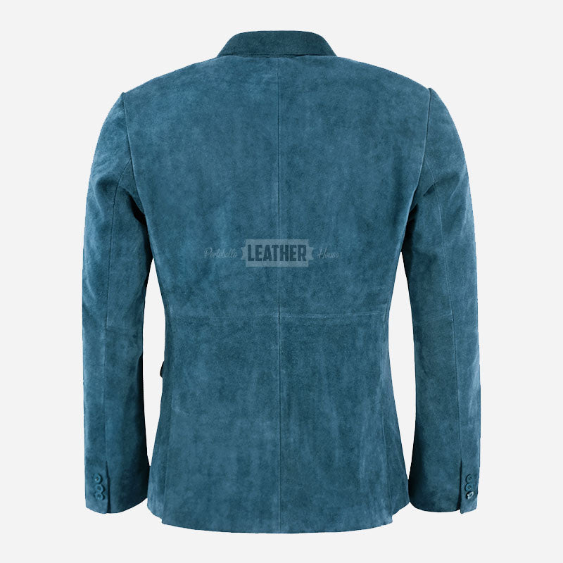 MALRIN Men's Suede Leather Blazer