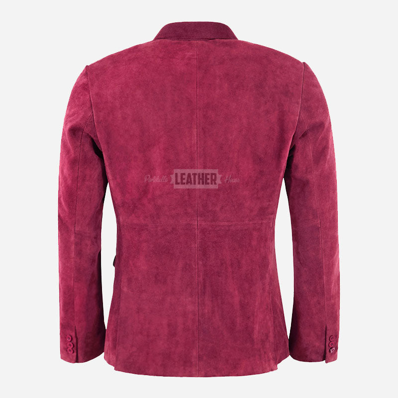 MALRIN Men's Suede Leather Blazer