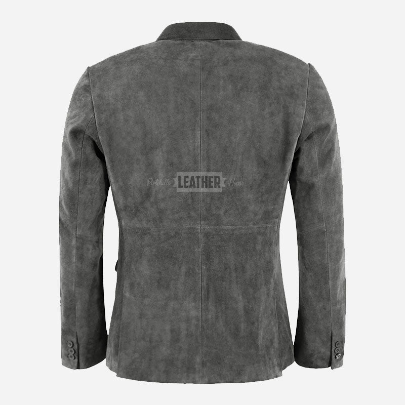 MALRIN Men's Suede Leather Blazer