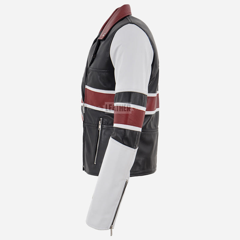 UNION JACK Women's Union Flag Leather Jacket