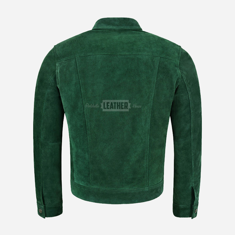 JAXLEY Men's Suede Trucker Jacket