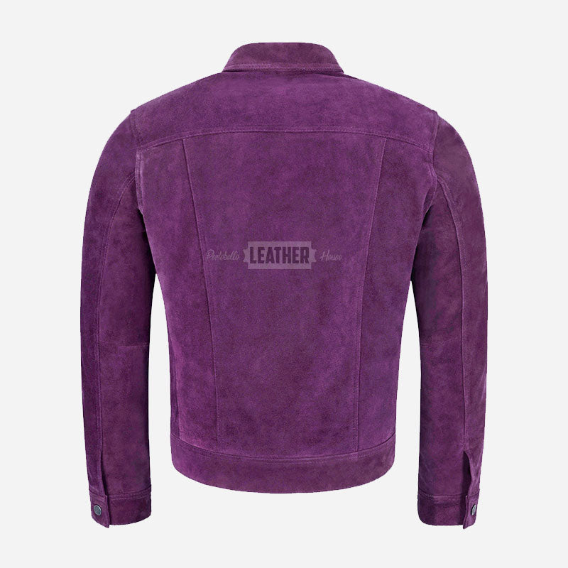 JAXLEY Men's Suede Trucker Jacket